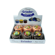 Alien Design Metal Tobacco Grinder — 63mm — Assorted — 1 Grinder