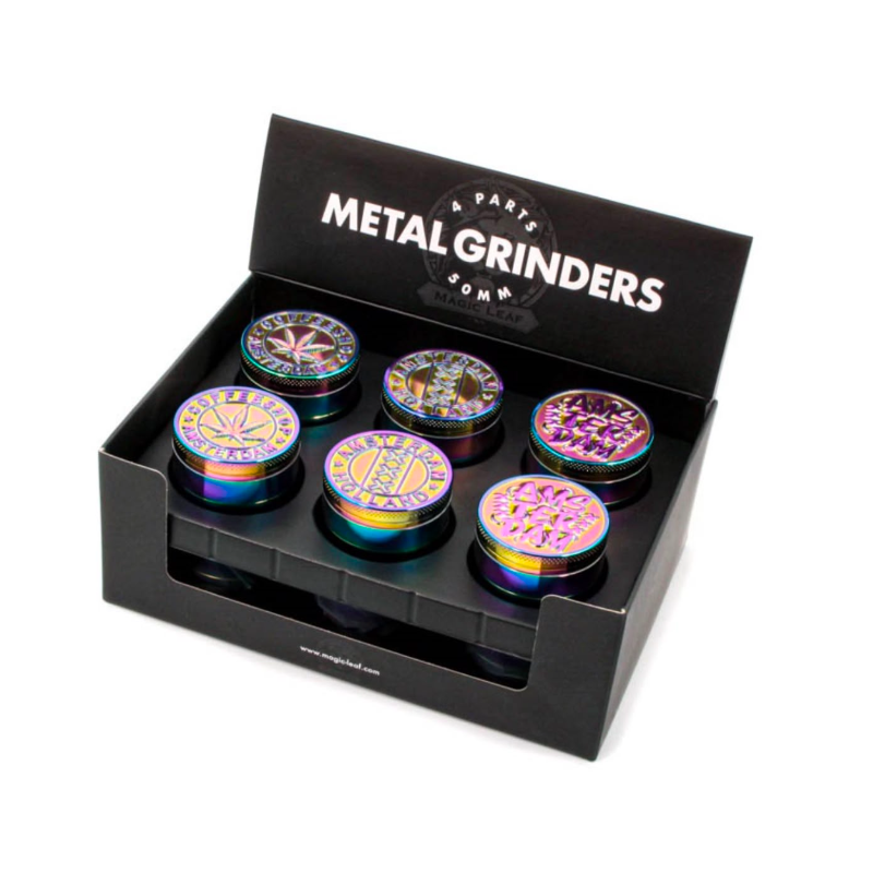 Amsterdam Rainbow 4-Part Metal Grinder 50mm