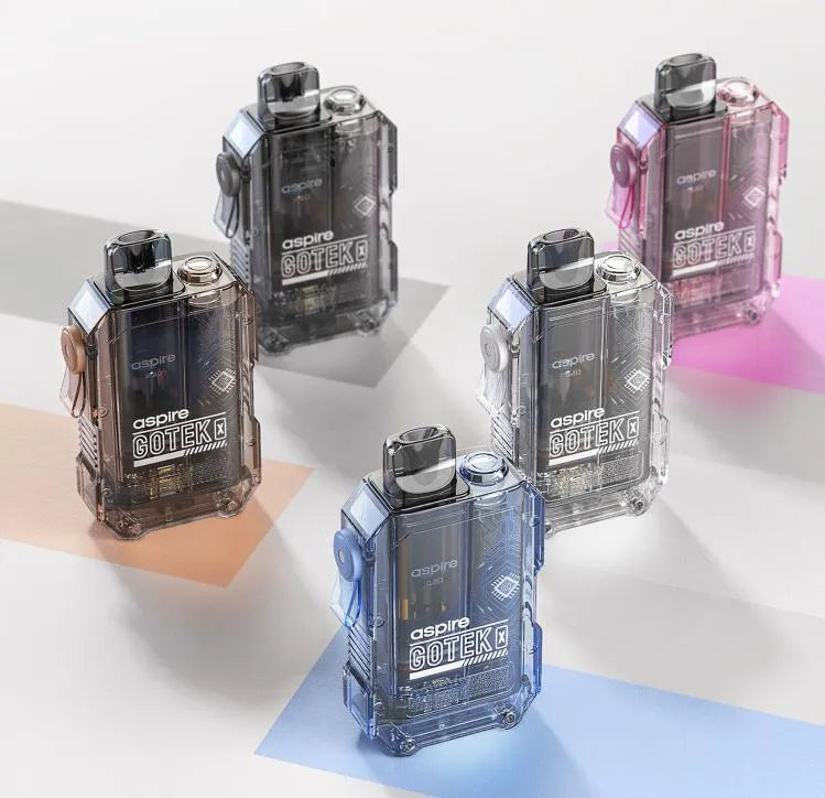 Aspire Gotek X refillable pod kit colour range