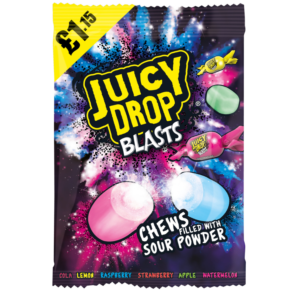 Bazooka Juicy Drop Blasts 120g £1.15 retail bag