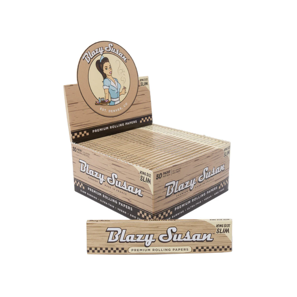 Blazy Susan Brown King Size Slim Rolling Papers