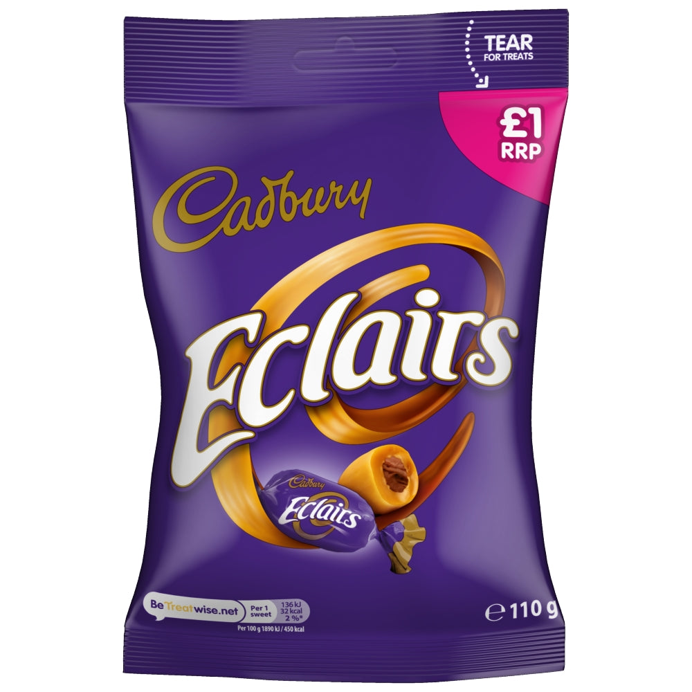 Cadbury Eclairs 110g £1.00 retail bag