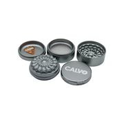 Calvo Aura Premium Non-Teeth Grinder Silver 63mm