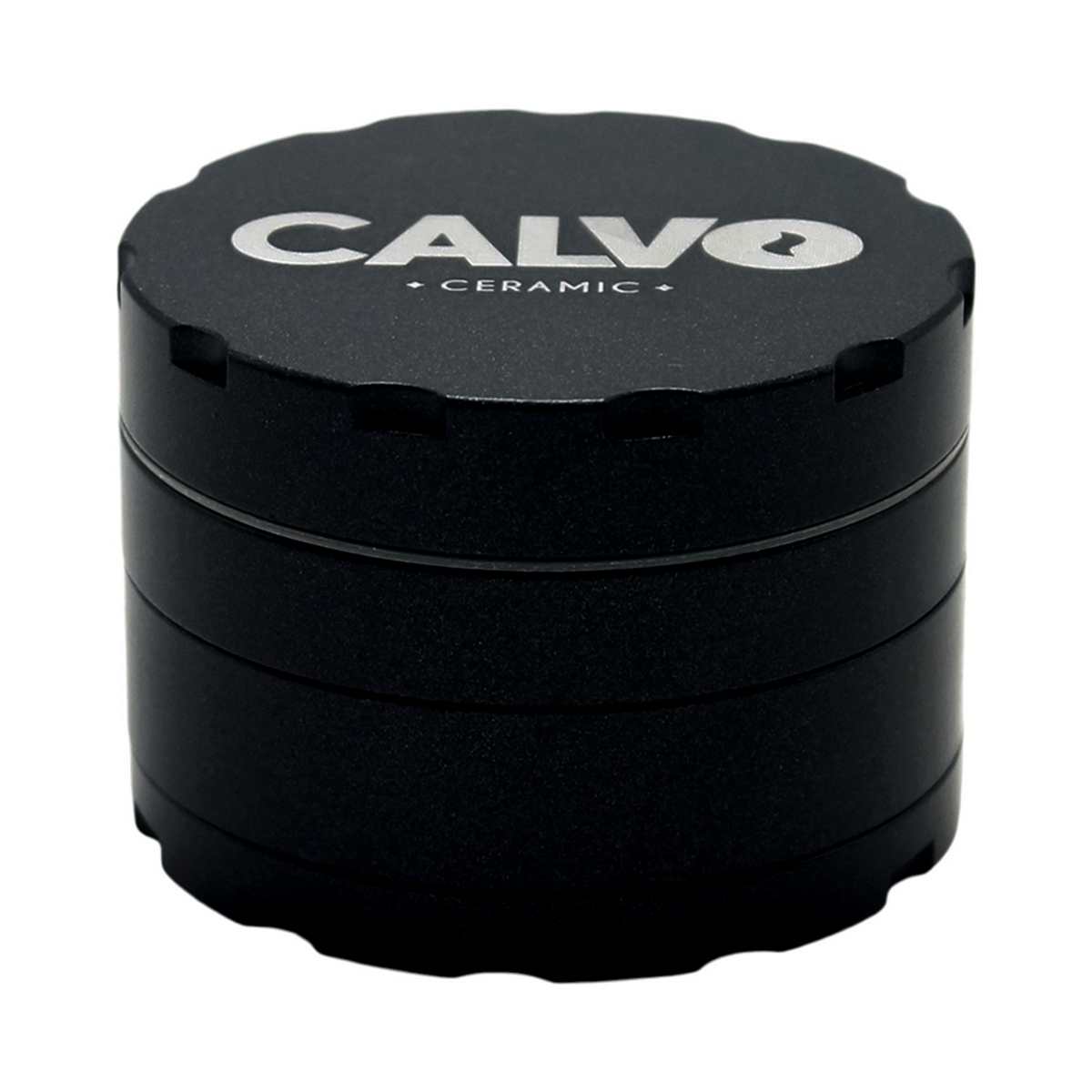 Calvo Ceramic 4-Part Grinder Charcoal 63mm
