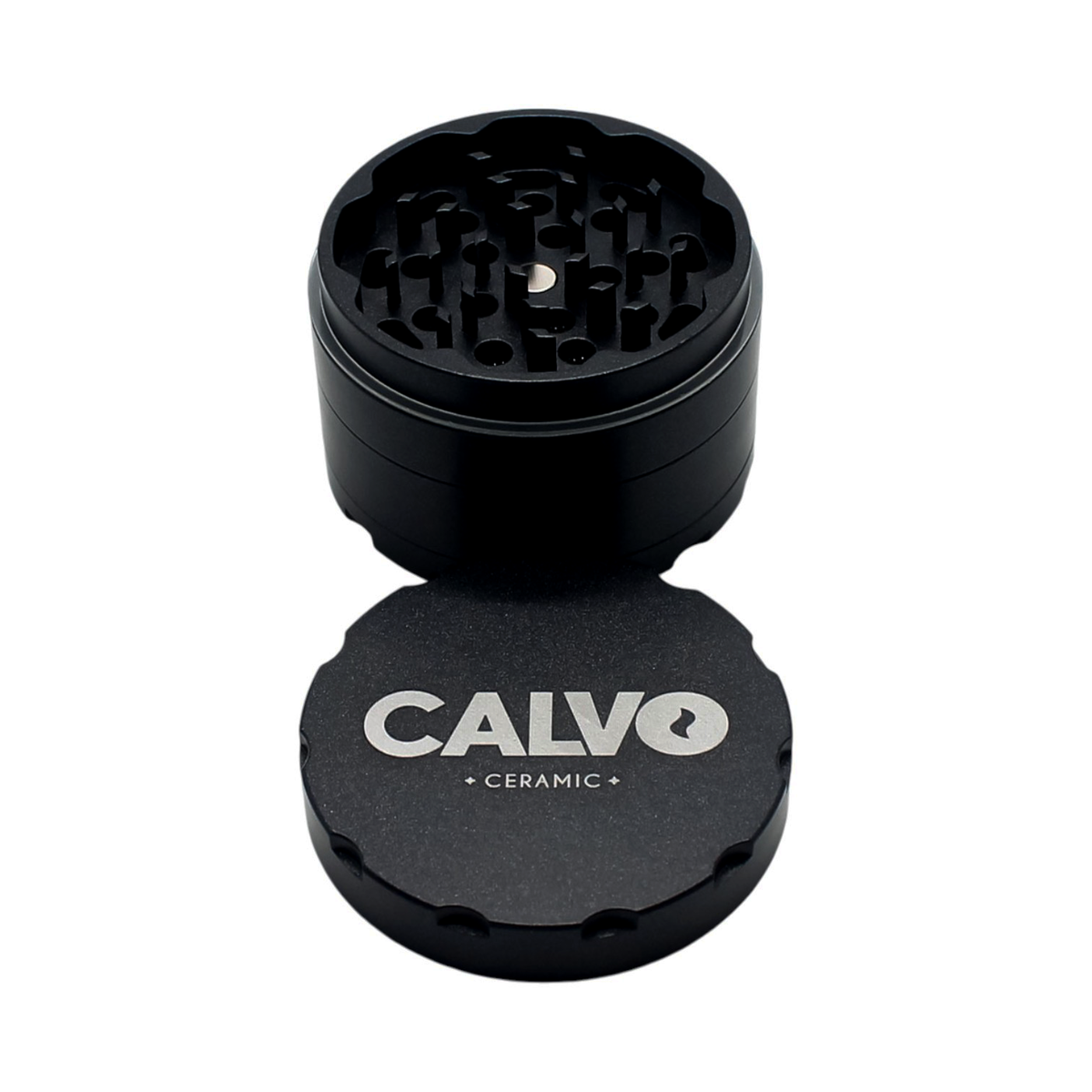 Calvo Ceramic 4-Part Grinder Charcoal 63mm view 2