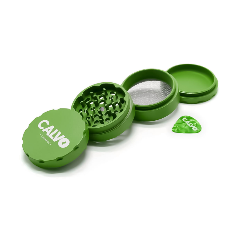 Calvo Ceramic 4-Part Grinder Green 63mm view 2
