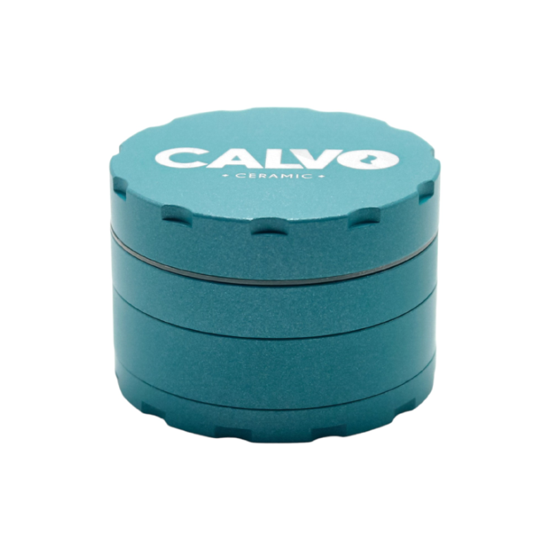 Calvo Ceramic 4-Part Grinder Light Blue 63mm