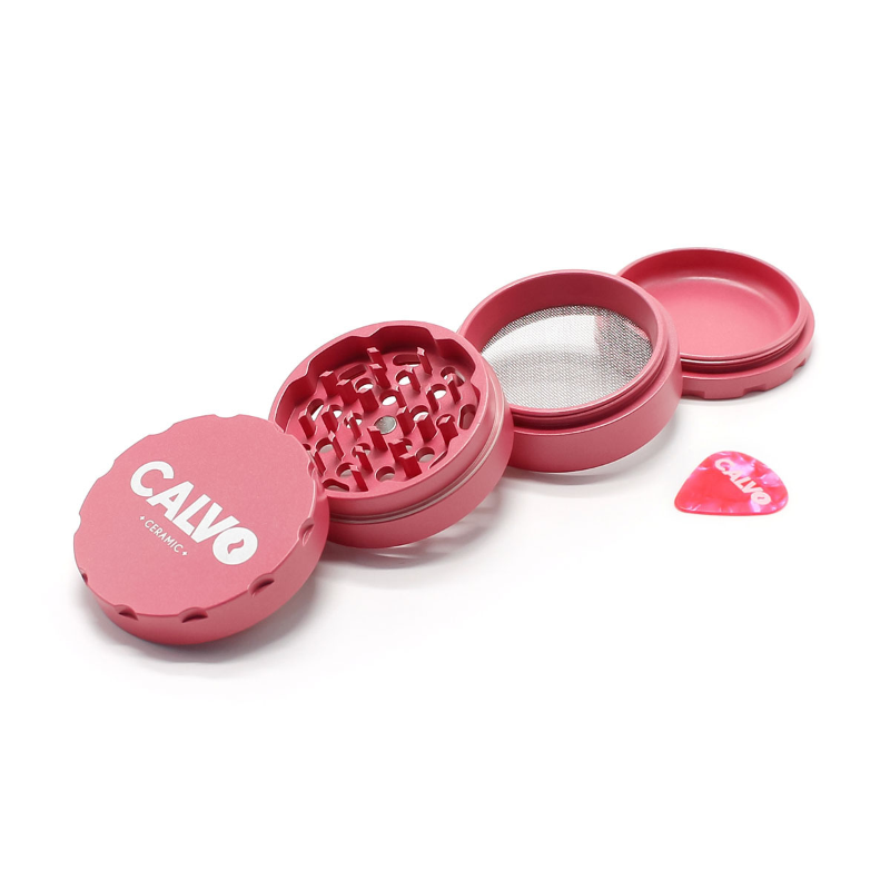 Calvo Ceramic 4-Part Grinder Pink 63mm view 2