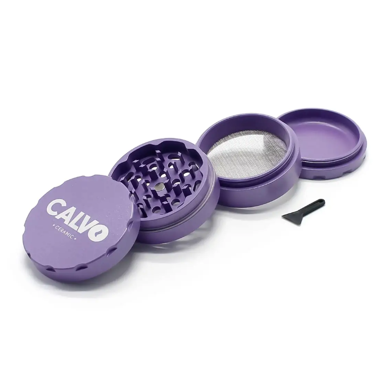 Calvo Ceramic 4-Part Grinder Purple 63mm view 2
