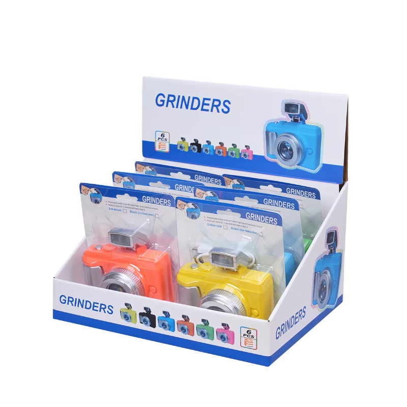 Camera Novelty Grinder with Screen assorted colours
