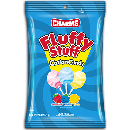 Charms Fluffy Stuff Cotton Candy 71g retail pack