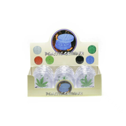 Clear Printed Leaf Plastic Grinder