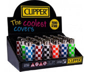 Clipper Squares Pop Cover Refillable Lighter