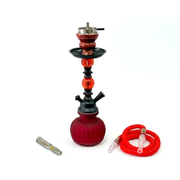 Crimson and Onyx Single-Hose Hookah SM-0132