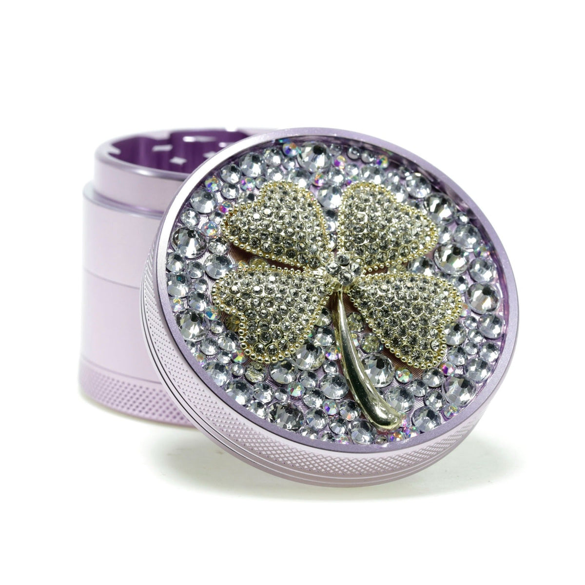 Crystal design 4-part metal grinder 63mm retail unit
