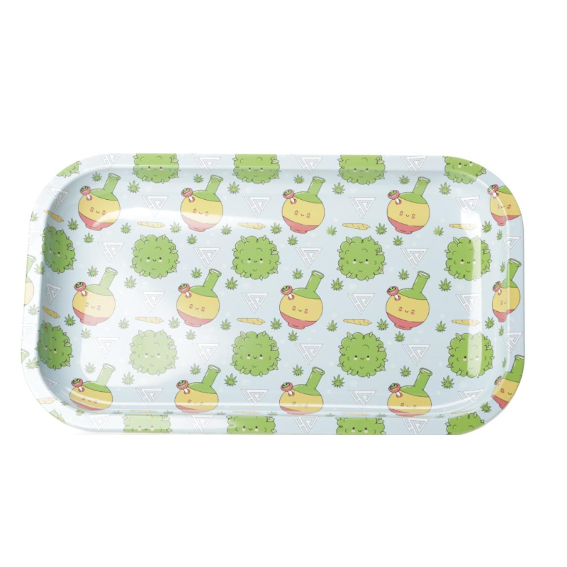 Cute Green Water Pipe Metal Rolling Tray
