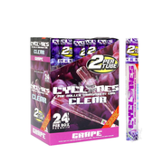Cyclones Clear Pre-Rolled Cones – Grape | King Size Cone