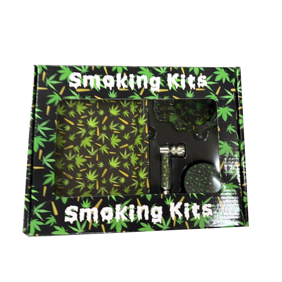 D&K four-piece smoking accessory gift set assorted design