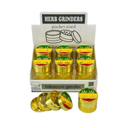 D&K Gold Printed 4-Part Metal Grinder 50mm SM2954