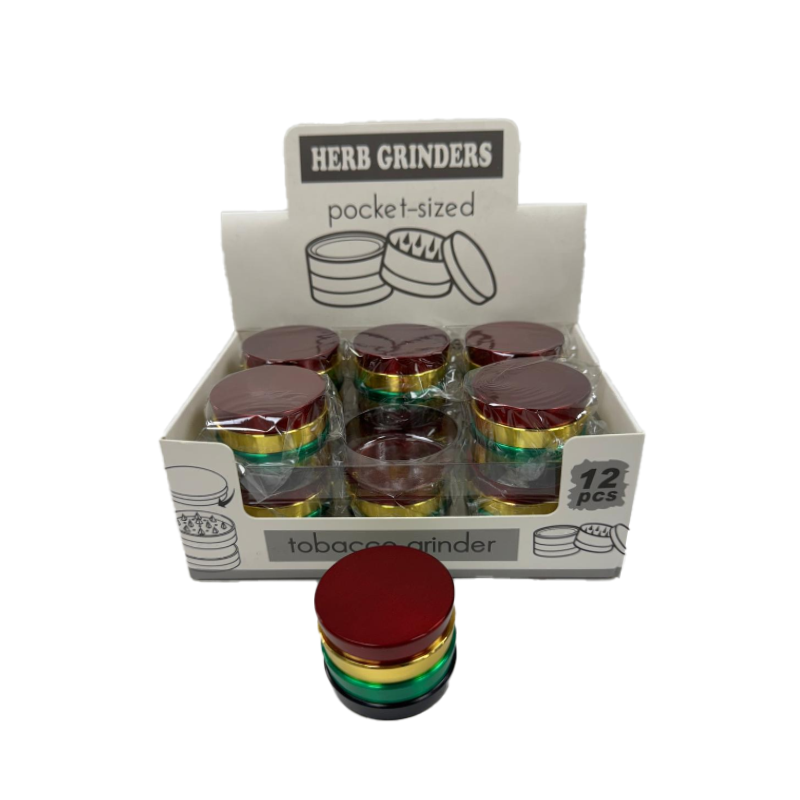 D&K Gold Shine Metal Grinder 40mm assorted colours