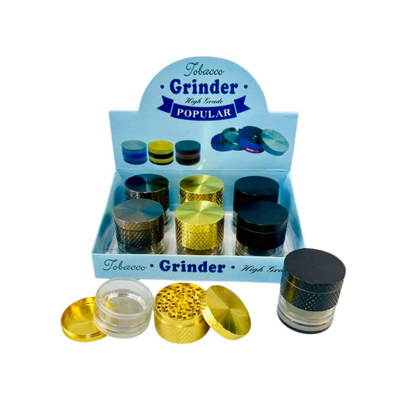 D&K High Grade Black & Gold Metal Grinder 50mm