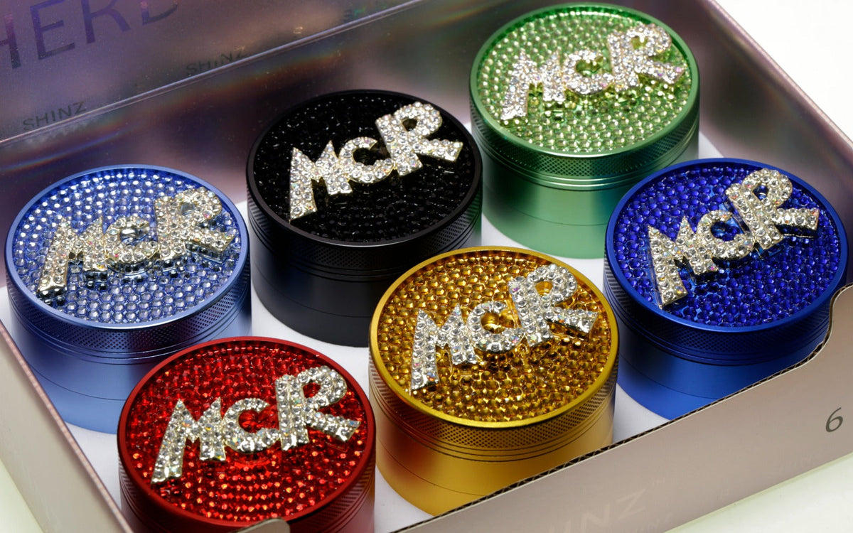 D&K MCR Crystal Metal Grinder 63mm assorted colours