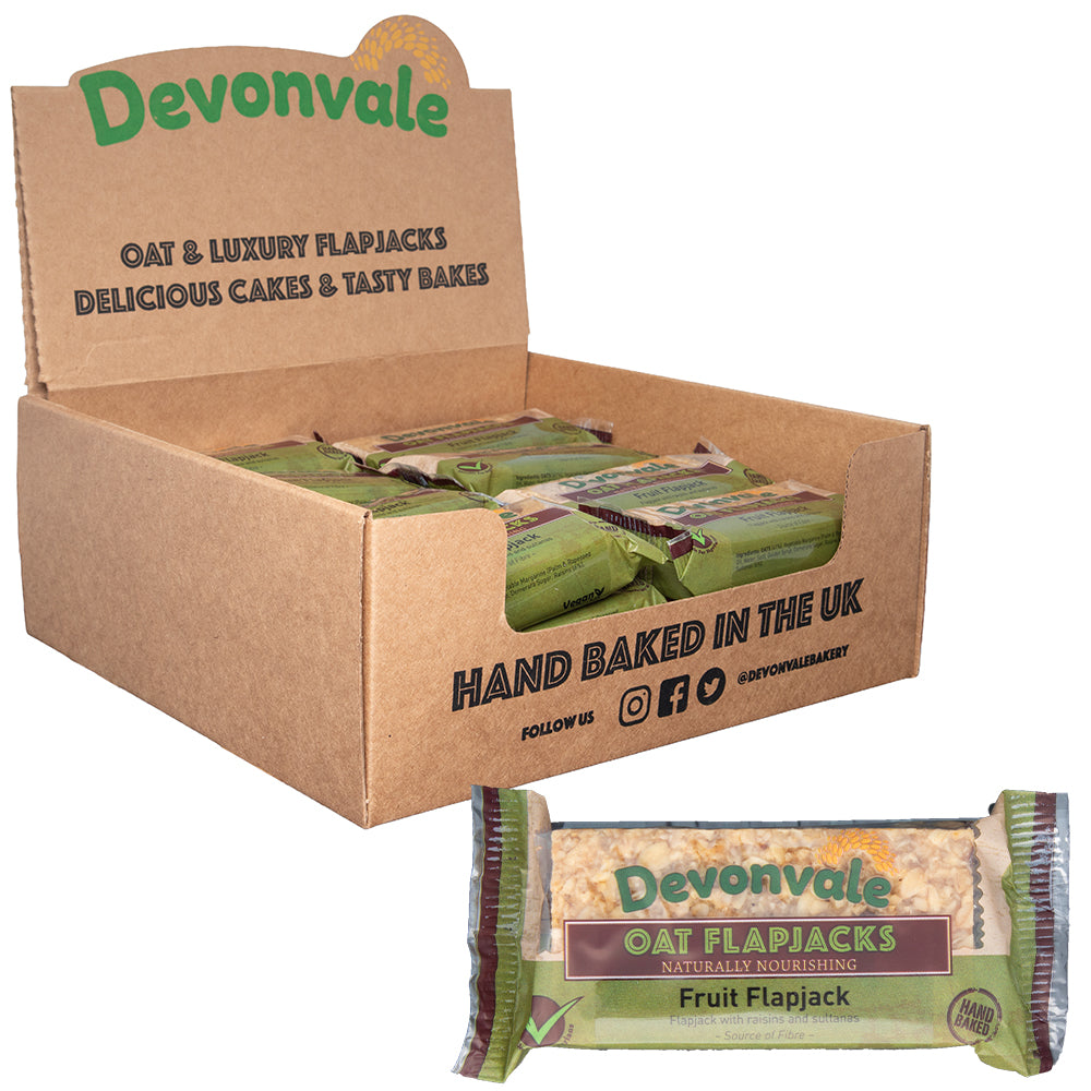 One wrapped Devonvale Fruit Oat Flapjack 90g