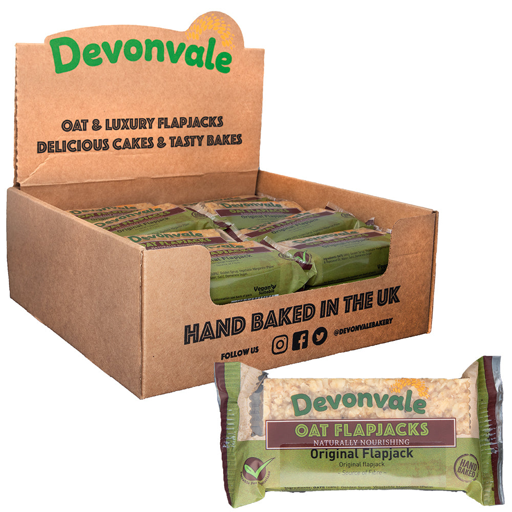One wrapped Devonvale Original Oat Flapjack 90g