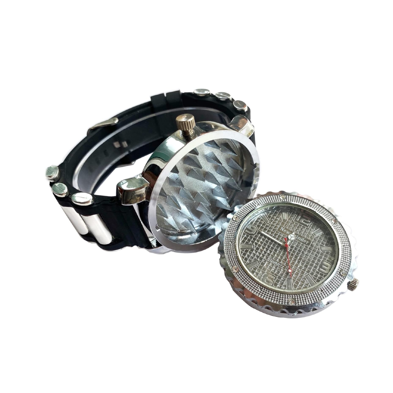 Diamond Dial Grinder Watch 2 Inch SS-2729 opened grinder