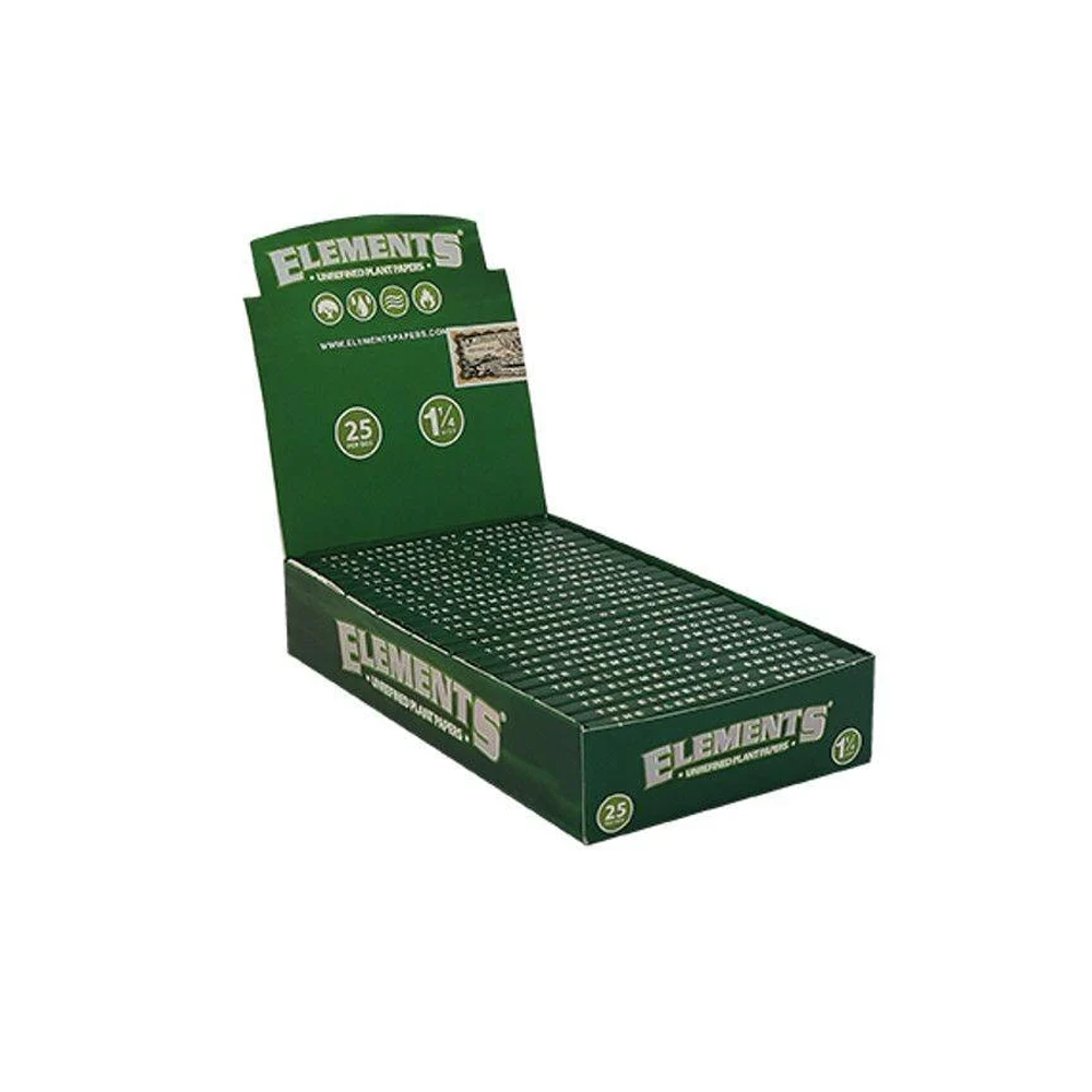 Elements Green 1¼ Rolling Papers display
