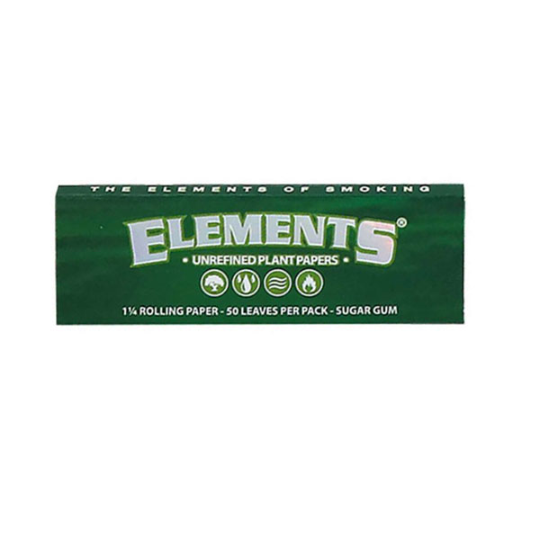 Elements Green 1¼ Rolling Papers