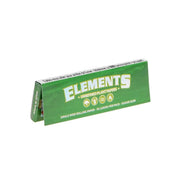 Elements Green Single Wide Rolling Papers — 50 Leaves, 1 Booklet