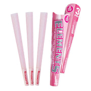 Elements Pink King Size Pre-Rolled Cones 3-Pack