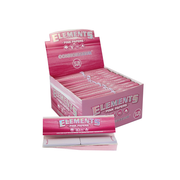 Elements Pink Connoisseur King Size Slim Papers + Tips