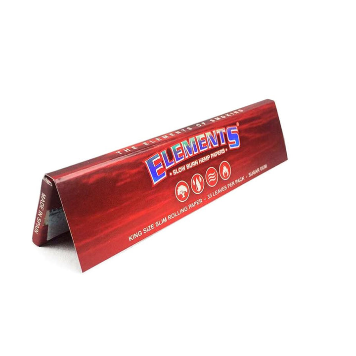 Elements Red Hemp King Size Slim Rolling Papers