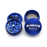 Elements Small 4-Part Aluminium Grinder — Blue 49mm