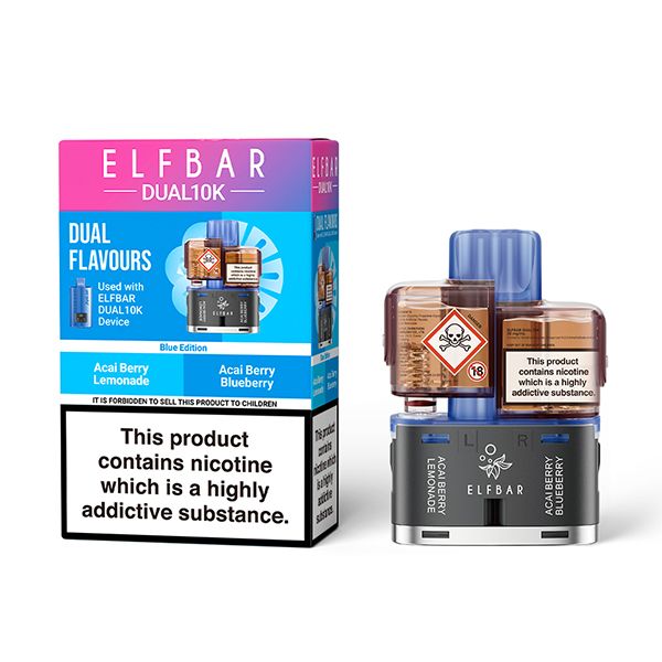 ELFBAR Dual 10K Blue Edition refill pack
