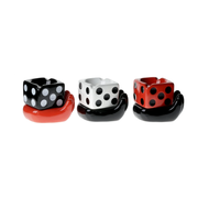 Dice Ceramic Ashtray with Hand-Shaped Base SS-1090 — Assorted — 1 Piece