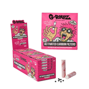 G-Rollz Pink Activated Carbon Filters | 6mm Super Slim 10 Pack