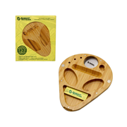 G-Rollz Alien 2-Part Bamboo Rolling Tray — 19 × 23 cm