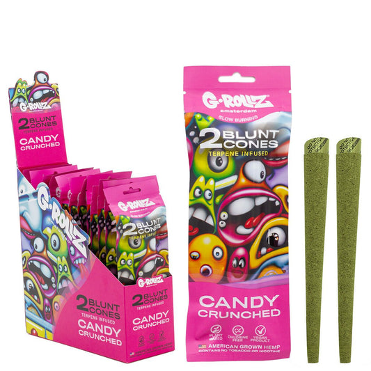 G-Rollz Candy Crunched terpene-infused cones, 2 pack
