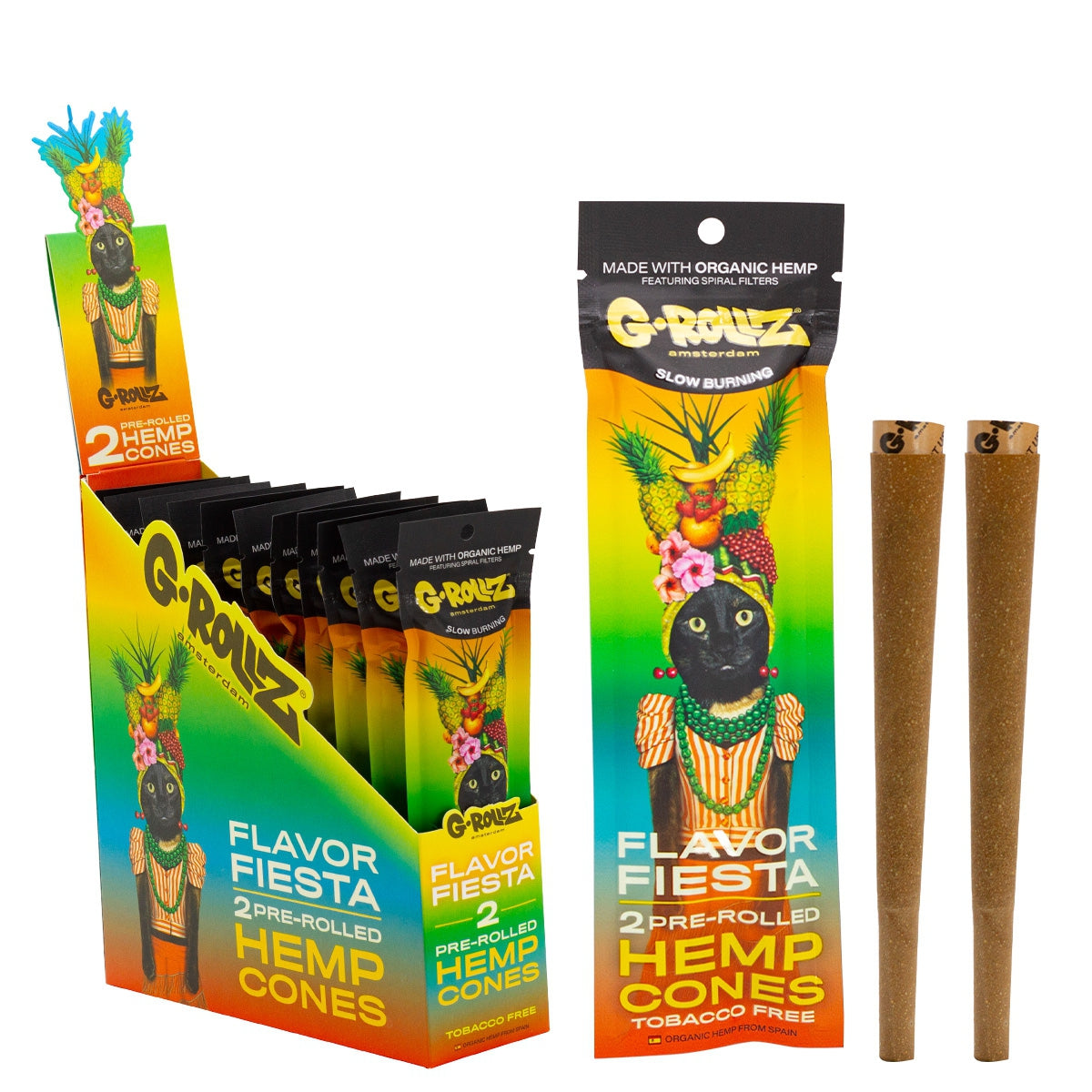 G-Rollz Flavor Fiesta Hemp Cones 2 Pack official product image