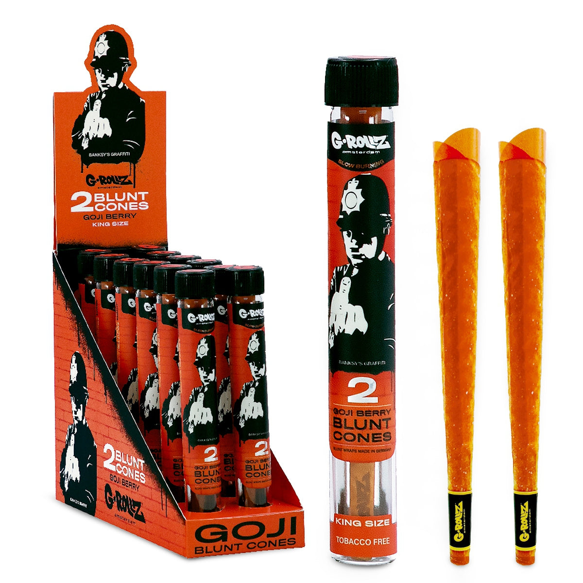 G-Rollz Goji Berry King Size pre-rolled cones, 2 pack