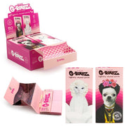 G-Rollz Mexican Diamonds Pink King Size Slim Papers + Tips + Tray — 50 Leaves