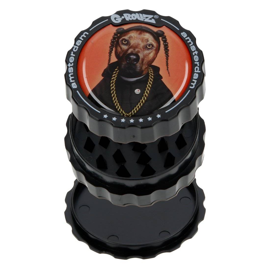 G-Rollz Pets Rock Rap 3-Part Grinder 53mm