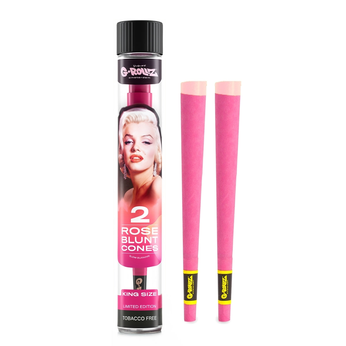G-Rollz Rose Fabulous Face King Size pre-rolled cones, 2 pack