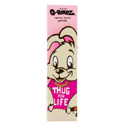 G-Rollz Thug for Life Pink King Size Slim Papers + Tips — retail booklet