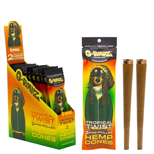 G-Rollz Tropical Twist Hemp Cones 2 Pack official product image