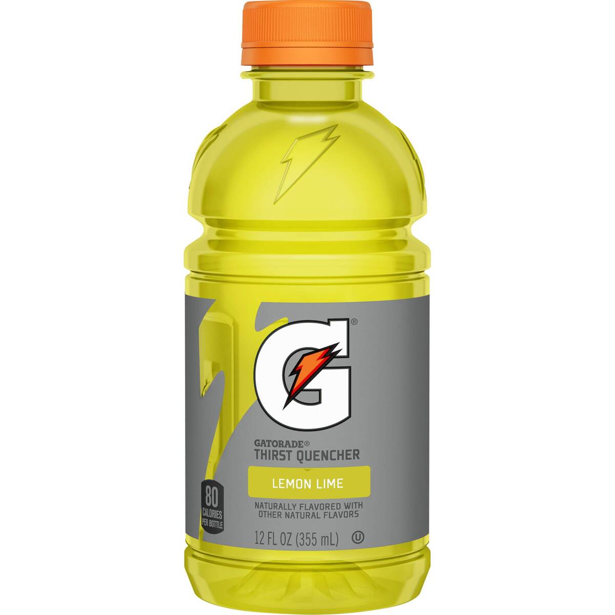 Gatorade Lemon Lime Sports Drink 355ml — one sealed retail unit