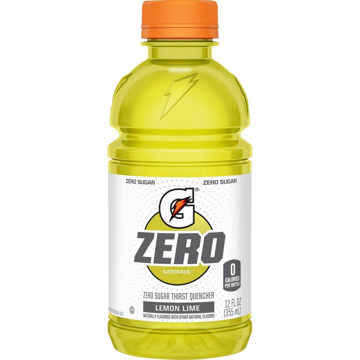 Gatorade Zero Lemon Lime 355ml — one sealed retail pack